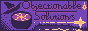 88 by 31 pixel button of A witchy scene of a shooting star over a lake. Cursive text reads 'objectionable solutions' above the star